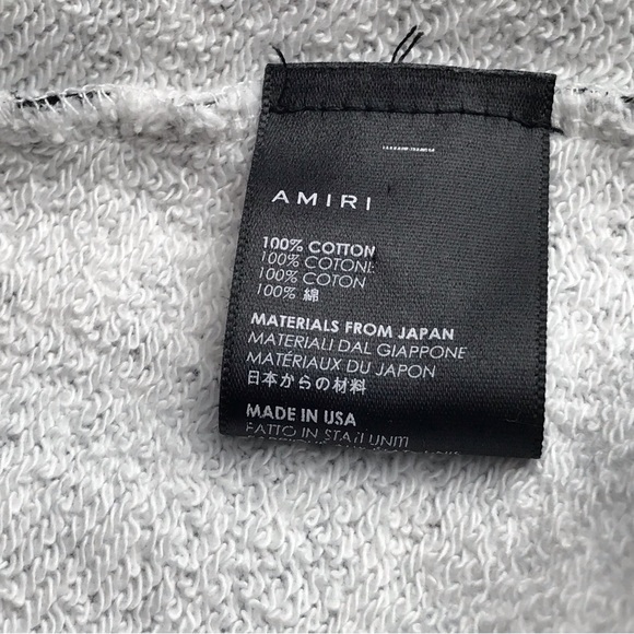 Amiri Distressed Leopard Crewneck Sweatshirt Women’s XXL - Picture 2 of 4